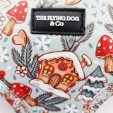 Toadstool Wonderland Christmas harness - The Flying Dog n Co