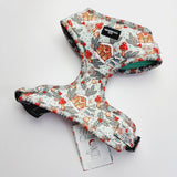 Toadstool Wonderland Christmas harness - The Flying Dog n Co