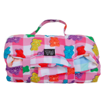 ON-THE-GO PET MAT: Beary Sweet/Rainbow Gingham