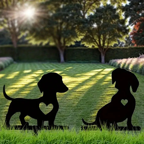 Dog Silhouette Garden Stakes