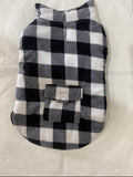 Black and White check fleece jacket