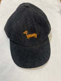 Corduroy Cap with Dachshund Silhouette (Unisex) - The Flying Dog n Co