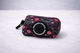 Embroidered Rose - poop bag holder - The Flying Dog n Co