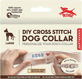 Kobe - DIY Cross Stitch Dog Collar - Large - The Flying Dog n Co