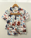 Playful Pyjama Set Floral Dachsund
