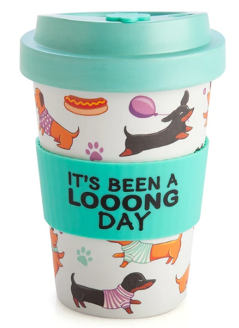 Eco to Go Travel Cup Dachshund Its Been A Looong Day Travel Mug