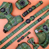 Green Plaid: Adjustable Harness - Pablo & Co - The Flying Dog n Co