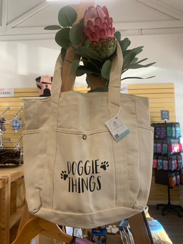 "Doggie things" tote bag