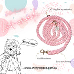 "Lemonade" pink - Luxe and Strong Rope Lead