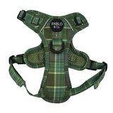 Green Plaid: No Pull Adventure Harness - The Flying Dog n Co