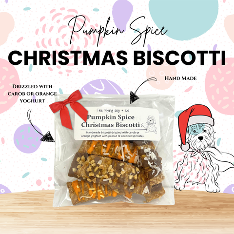 Handmade Pumpkin Spice Christmas Biscotti
