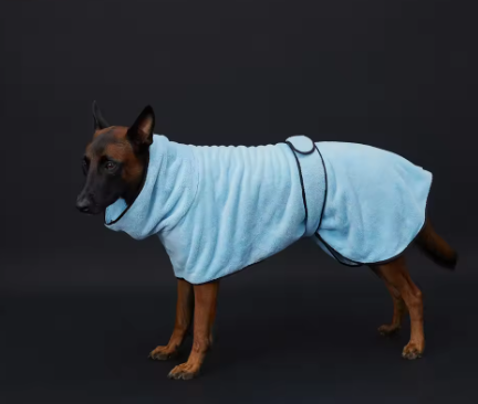 Doggie Bathrobe - Blue