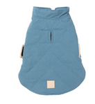 Cotton winter wrap vest - French blue - The Flying Dog n Co
