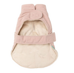 Cotton winter wrap vest - soft blush - The Flying Dog n Co