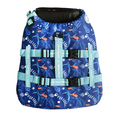 Ocean Blue Dog Swim Jacket