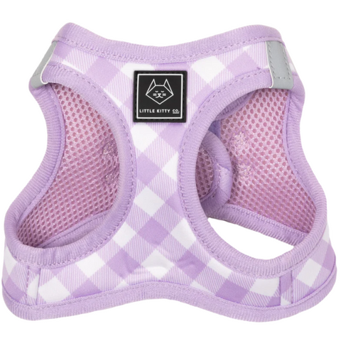 Berry Gingham Step in Cat Harness - The Flying Dog n Co