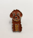 Mini Dog Head Brooch