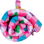 ON-THE-GO PET MAT: Beary Sweet/Rainbow Gingham
