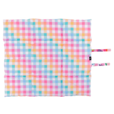 ON-THE-GO PET MAT: Beary Sweet/Rainbow Gingham