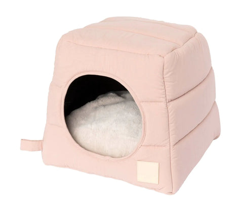 Cat Cubby Bed - Soft Blush