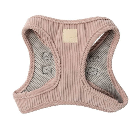 FuzzYard Life Corduroy Step In Harness - Soft Blush