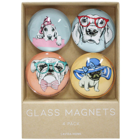 Glass Magnets - 4pk