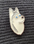 Mini Dog Head Brooch