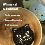 Kikkerland - Kitty Scrub Sponge - The Flying Dog n Co