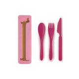 Wheat Straw Travel Cutlery Set - The Flying Dog n Co