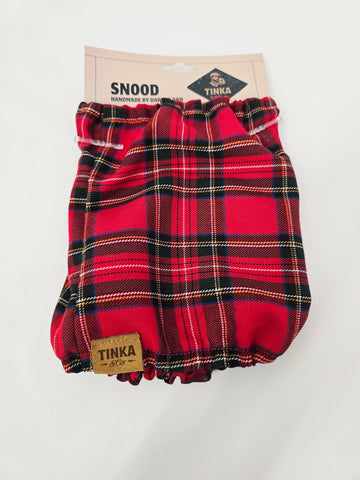 Pet Snood - Red Plaid