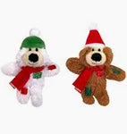 KONG Holiday Softies Bear Cat Toy