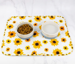 Sunshine on my mind dog bowl mat
