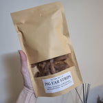 Pig ear strips - 80g - The Flying Dog n Co