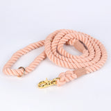 "Peacharoo" Peach - Luxe and Strong Rope Lead - The Flying Dog n Co