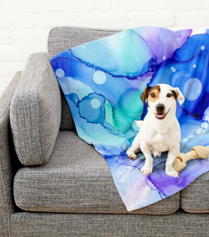 Tidal Walks Pet Blanket - The Flying Dog n Co